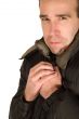 Young Guy Wearing Winter Jacket