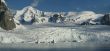 Glaciated mountains and icefall
