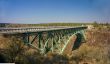 Old iron bridge over the Crooked River Canyon