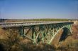 Old iron bridge over the Crooked River Canyon