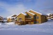 Townhouses after heavy snowstorm