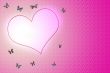 background.heart on background butterfly