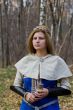 lady with horn
