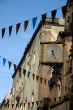 Clock Tower with flags