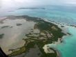 Aerial view tropical island