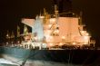 moored cargo ship at a port