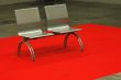 Bench and red carpet