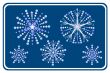 blue snowflakes