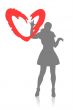 girl and heart