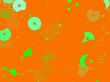 abstract with green circles