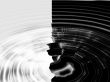Black and white ripples