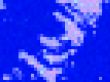blue pixel abstract