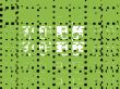 funky green and black squares