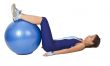 Woman with a gym ball