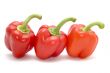 Red cayenne on white