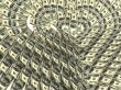 Valentine`s heart made by dollars