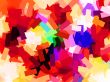 paper strip collage style abstract