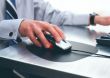 computer mouse in hand