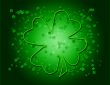 Green Shamrock Background