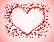 Neon Heart on Pink