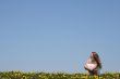 Young woman enjoying fresh air and sun