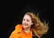 fluing  hair - young girl