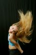 fluing  hair - young girl