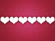 Swirly Hearts Background