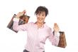 Woman holding shopping bags