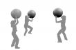 Girls with balls.