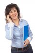Female with phone