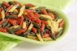 Colored italian pasta