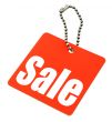 Sale tag isolated