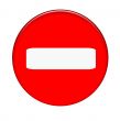 Sign Stop over white