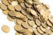 rouble coin close up
