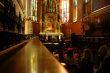 interior of roman catholic cathedral church