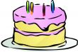 Birthday cake illustration