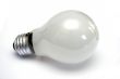 Light bulb at white background