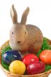 Easter basket with bunny