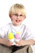 playing with easter eggs