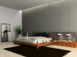 Interior of modern bedroom 3D rendering