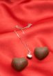 Valentines heart chocolates with necklace