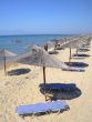 beach with umbrellas