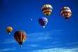 Hot air balloons agaisnt blue sky