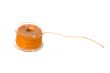 spool of vivid orange thread