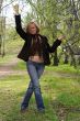 Beautiful girl walking