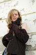 Blonde girl looking