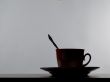 Silhouette of tea cup