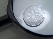 magnifier and coin