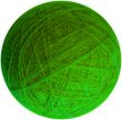green yarn ball